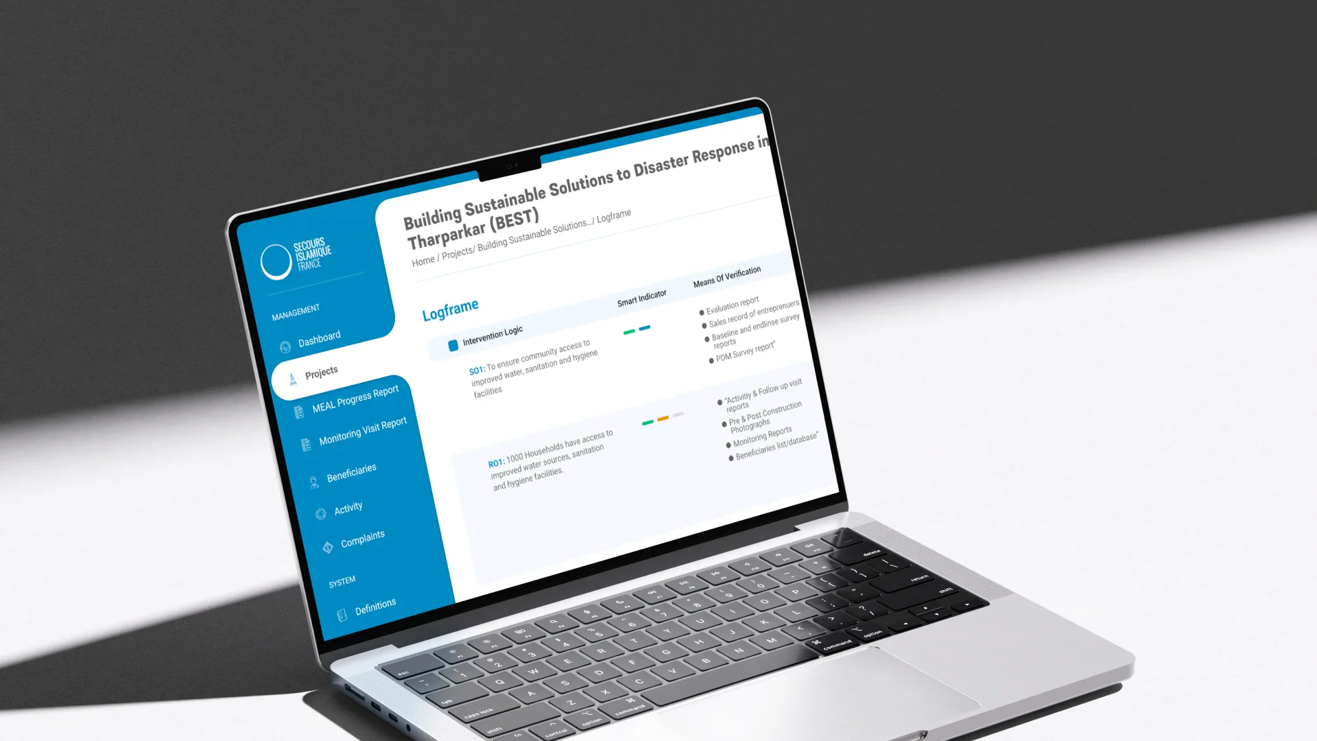 SIF needed a structured system to centralise project monitoring and accountability