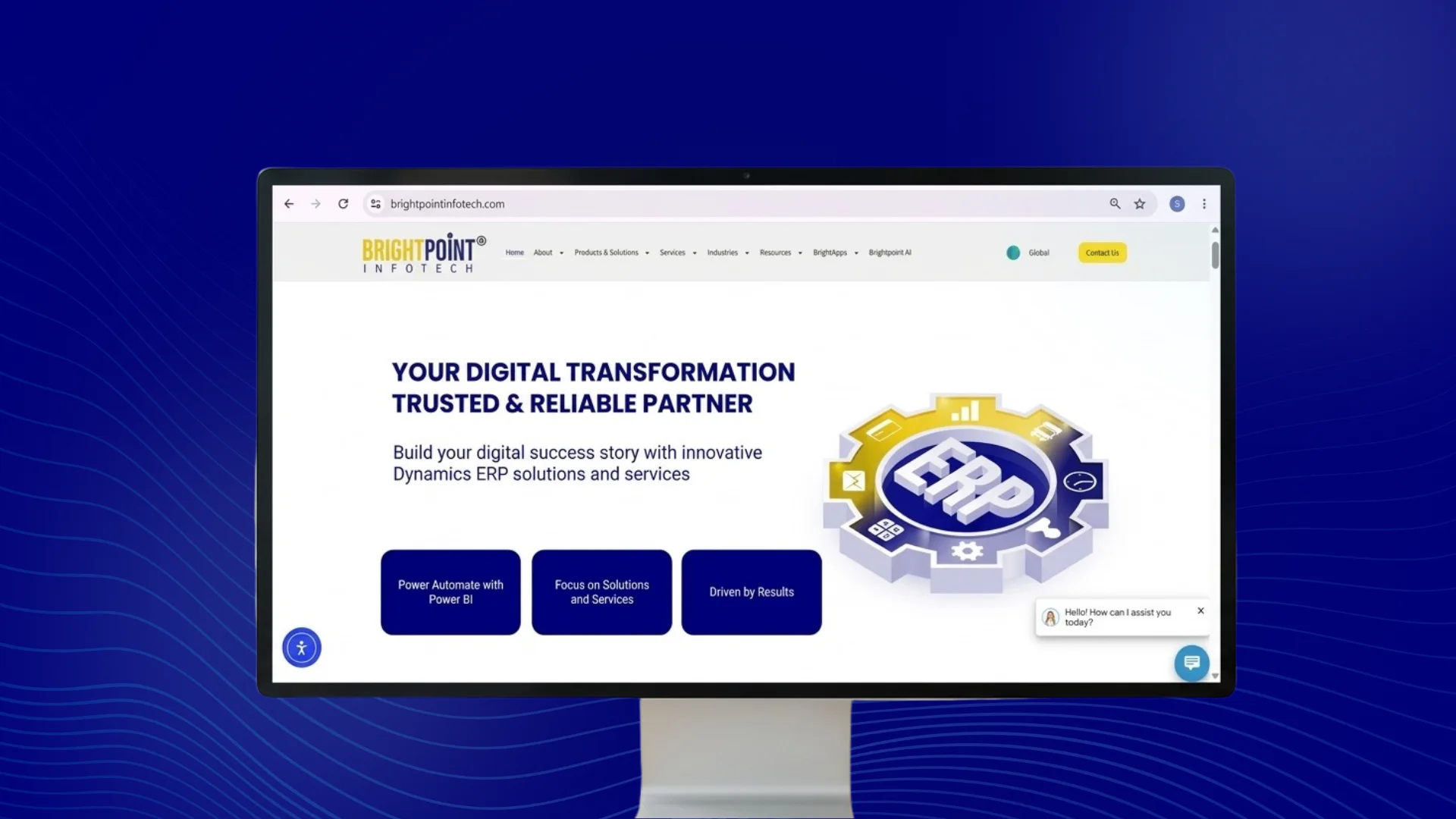 Brightpoint Infotech Website Redesign
