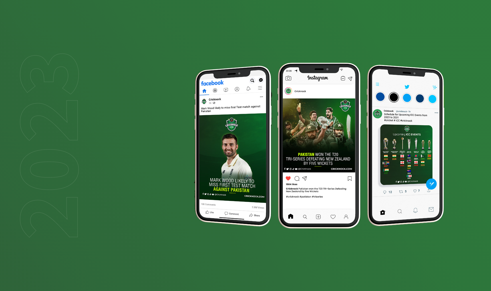 Social Media Design for CricKnock