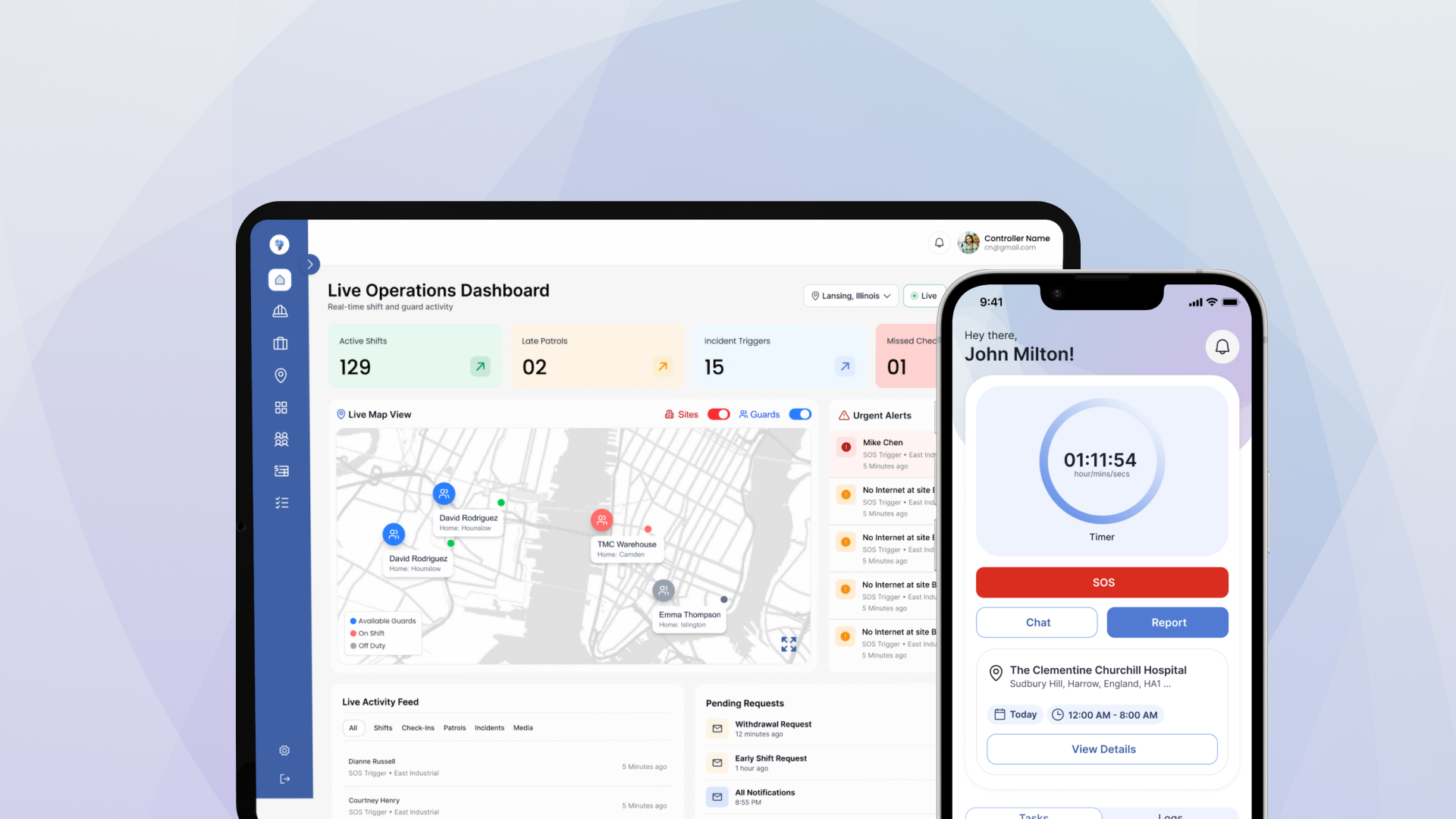 PrimeGuard: Workforce Tracking Platform for Security Operations
