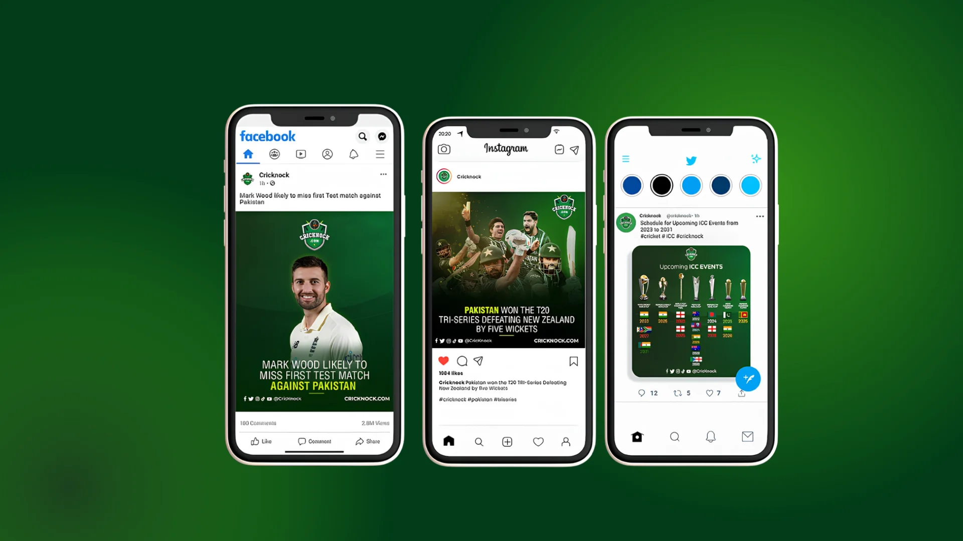 Social Media Design for CricKnock