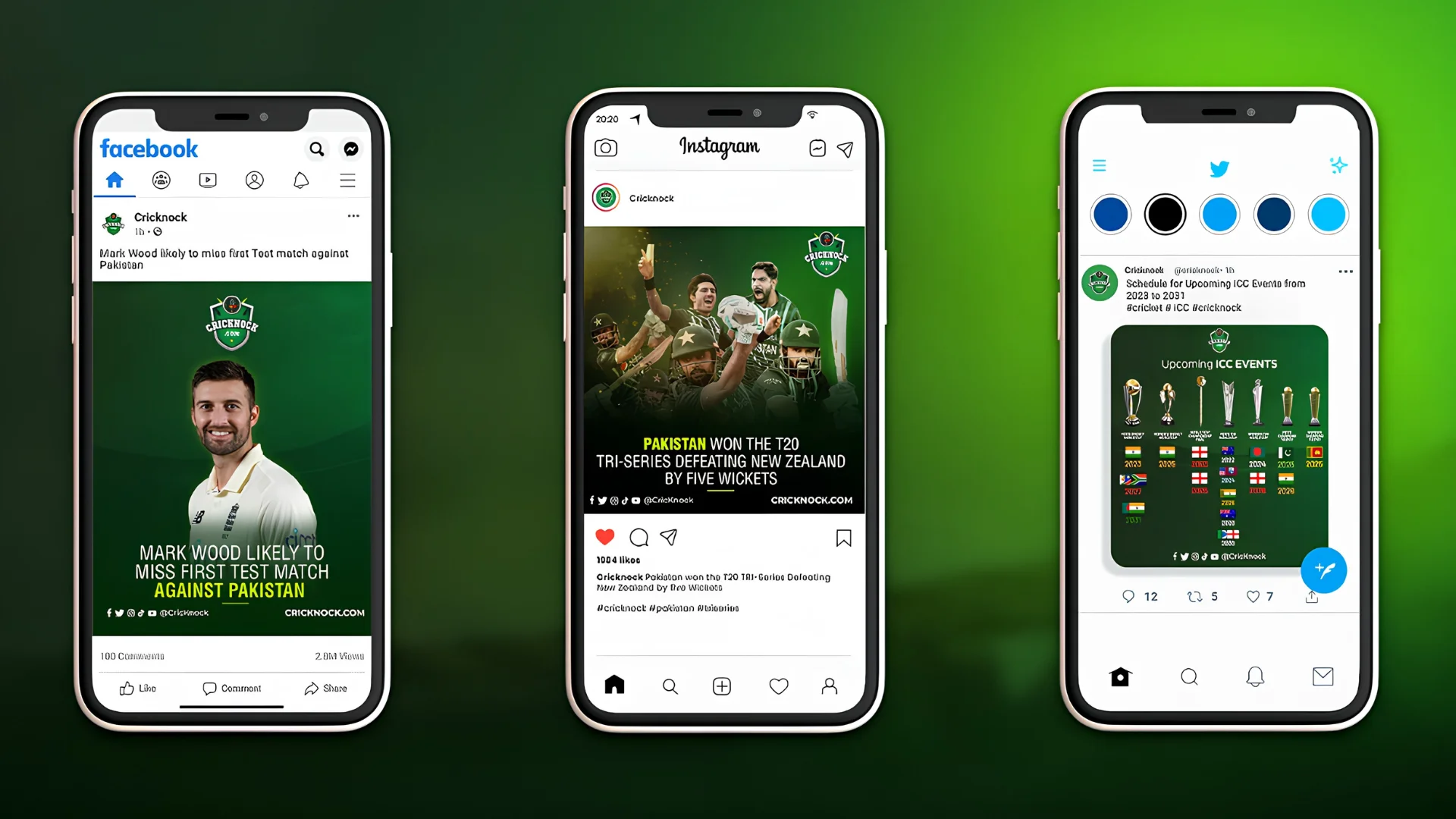 A cricket-focused visual system for social media engagement