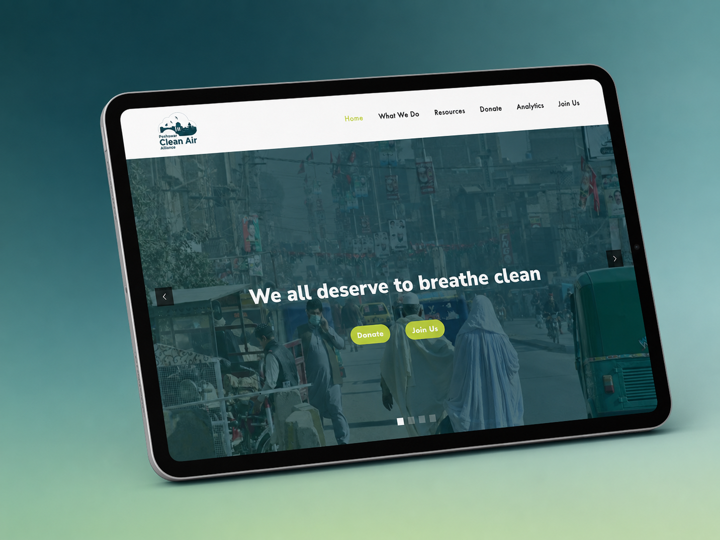 Peshawar Clean Air Alliance Website