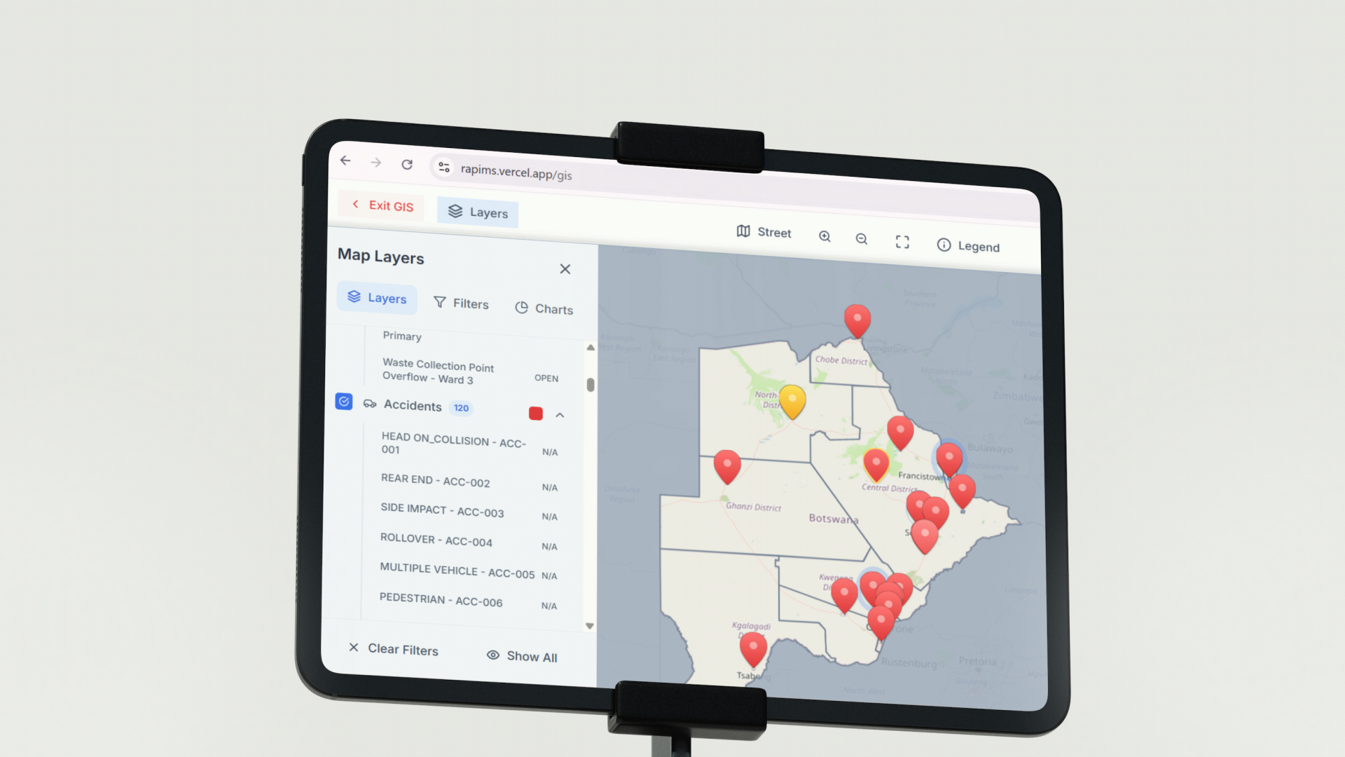 RAPMIS — GIS-Enabled Public Infrastructure Management Platform