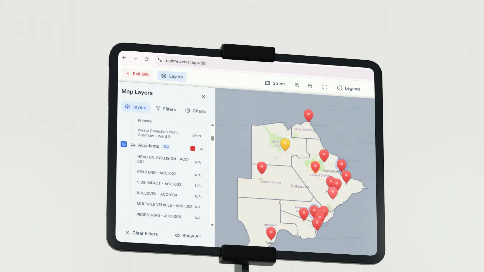 RAPMIS — GIS-Enabled Public Infrastructure Management Platform