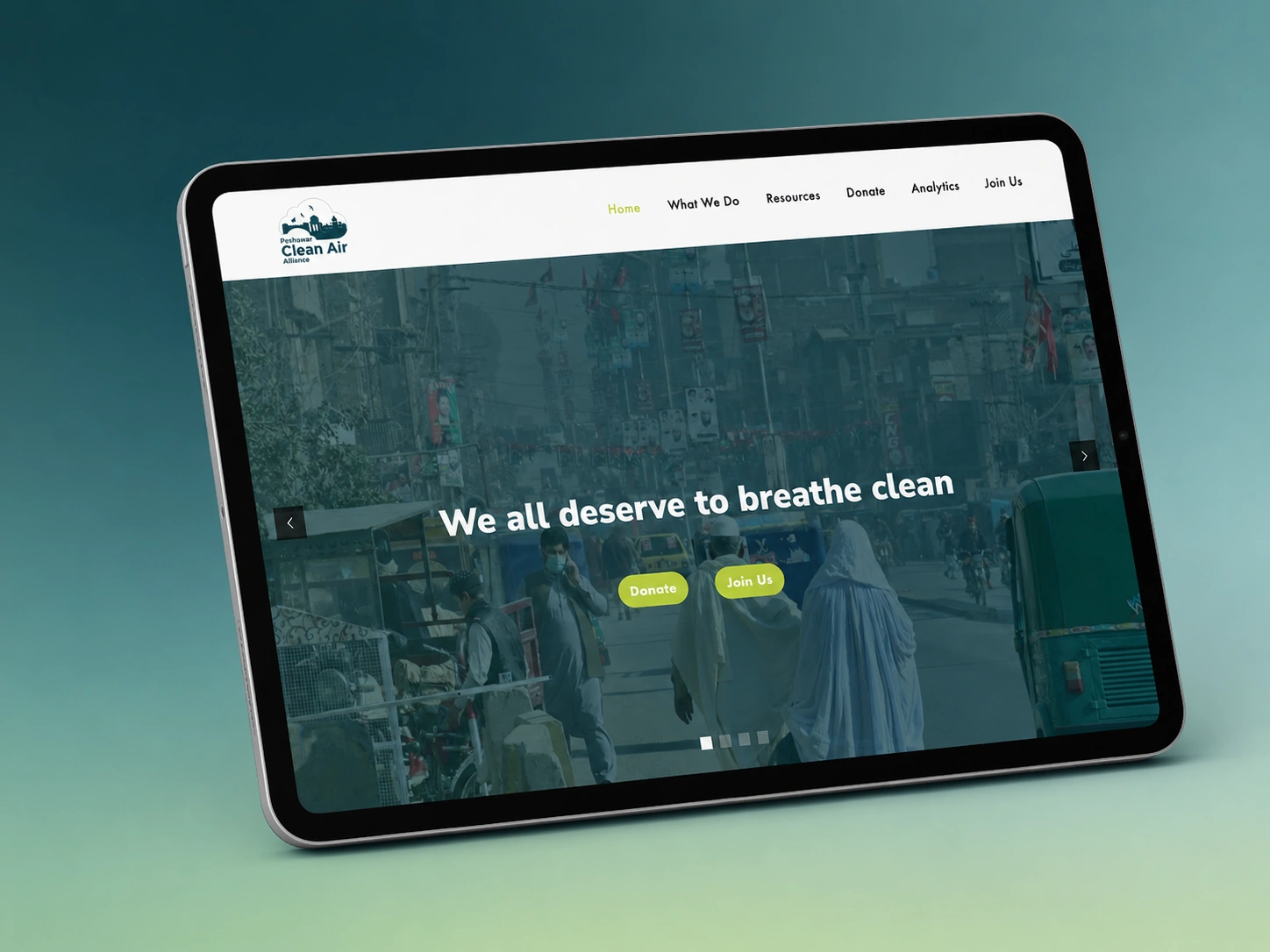 Peshawar Clean Air Alliance Website