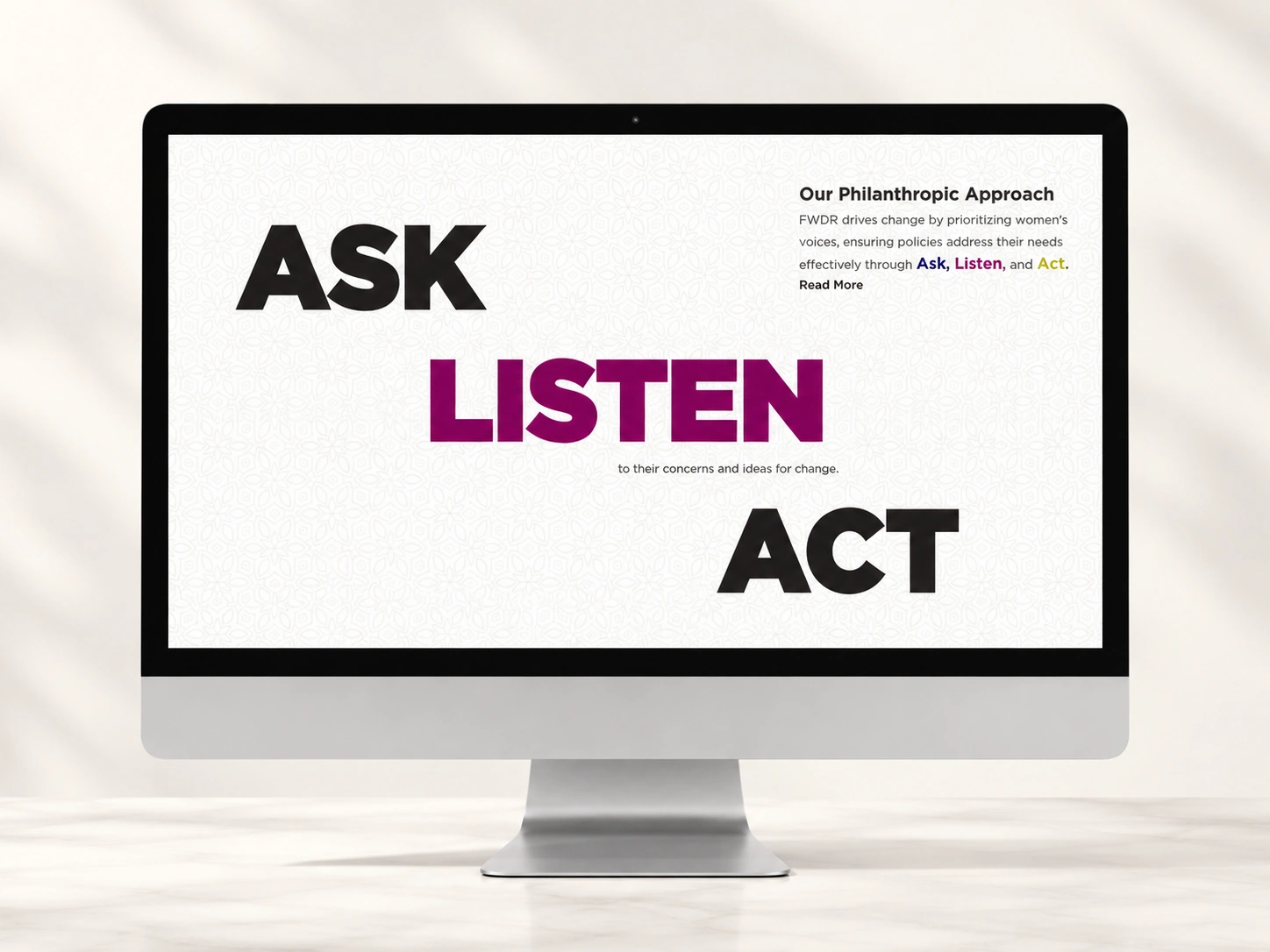 Organising Diverse Advocacy and Research Content into One Clear Experience