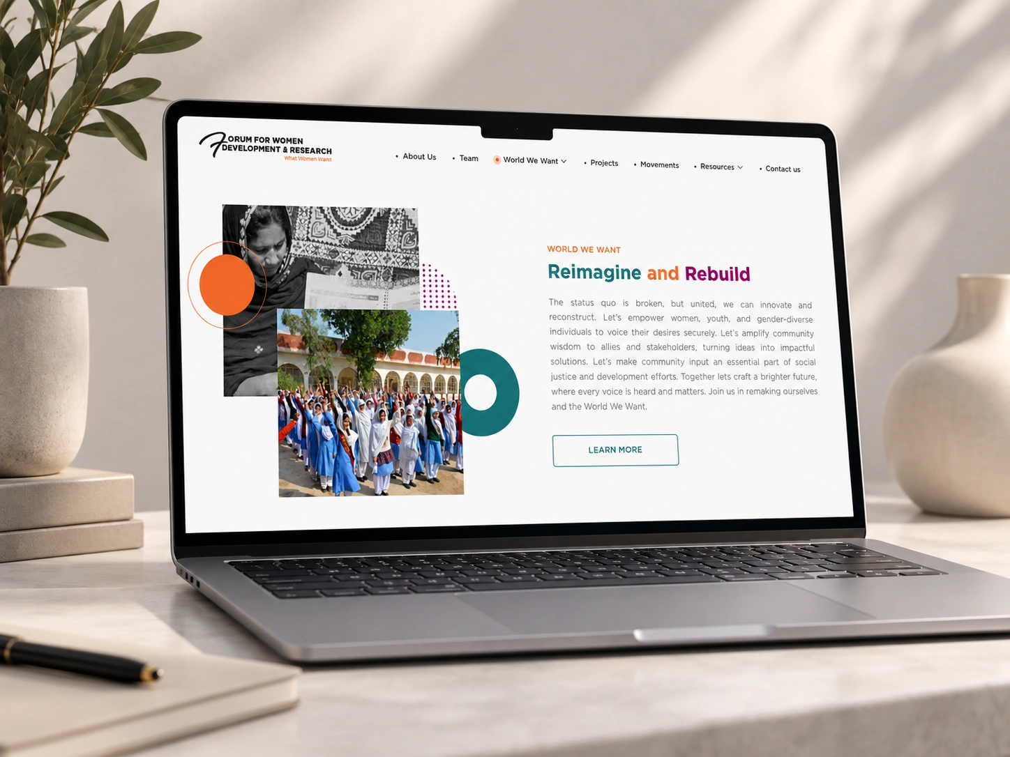 Forum for Women Development and Research Website